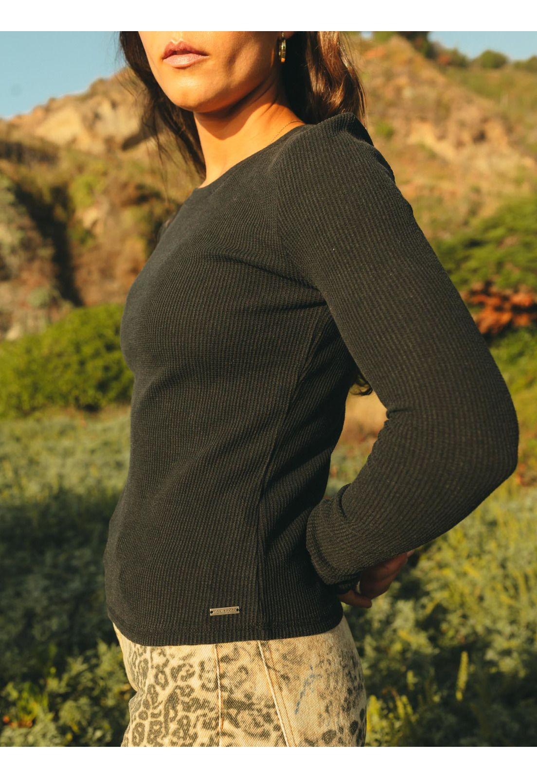 Polera ML Cerdeña Negro Mujer Maui And Sons-2