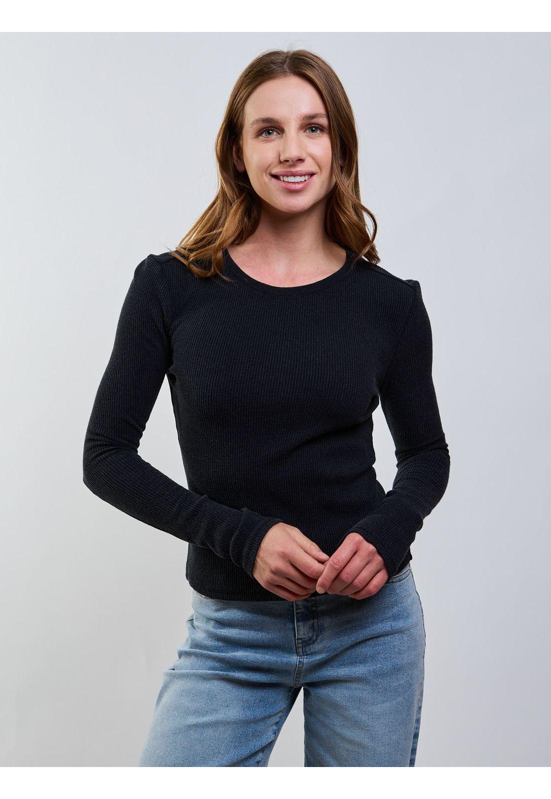 Polera ML Cerdeña Negro Mujer Maui And Sons-4