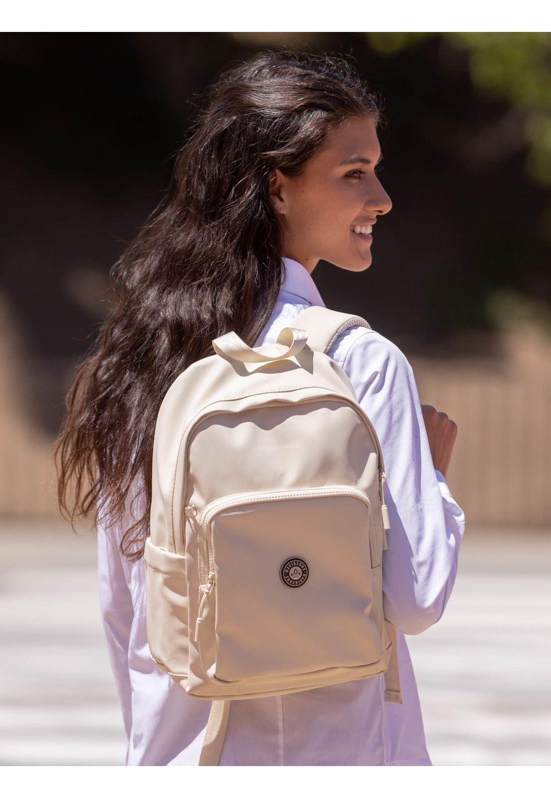 Mochila Escolar Onawave Beige Mujer Maui and sons-2