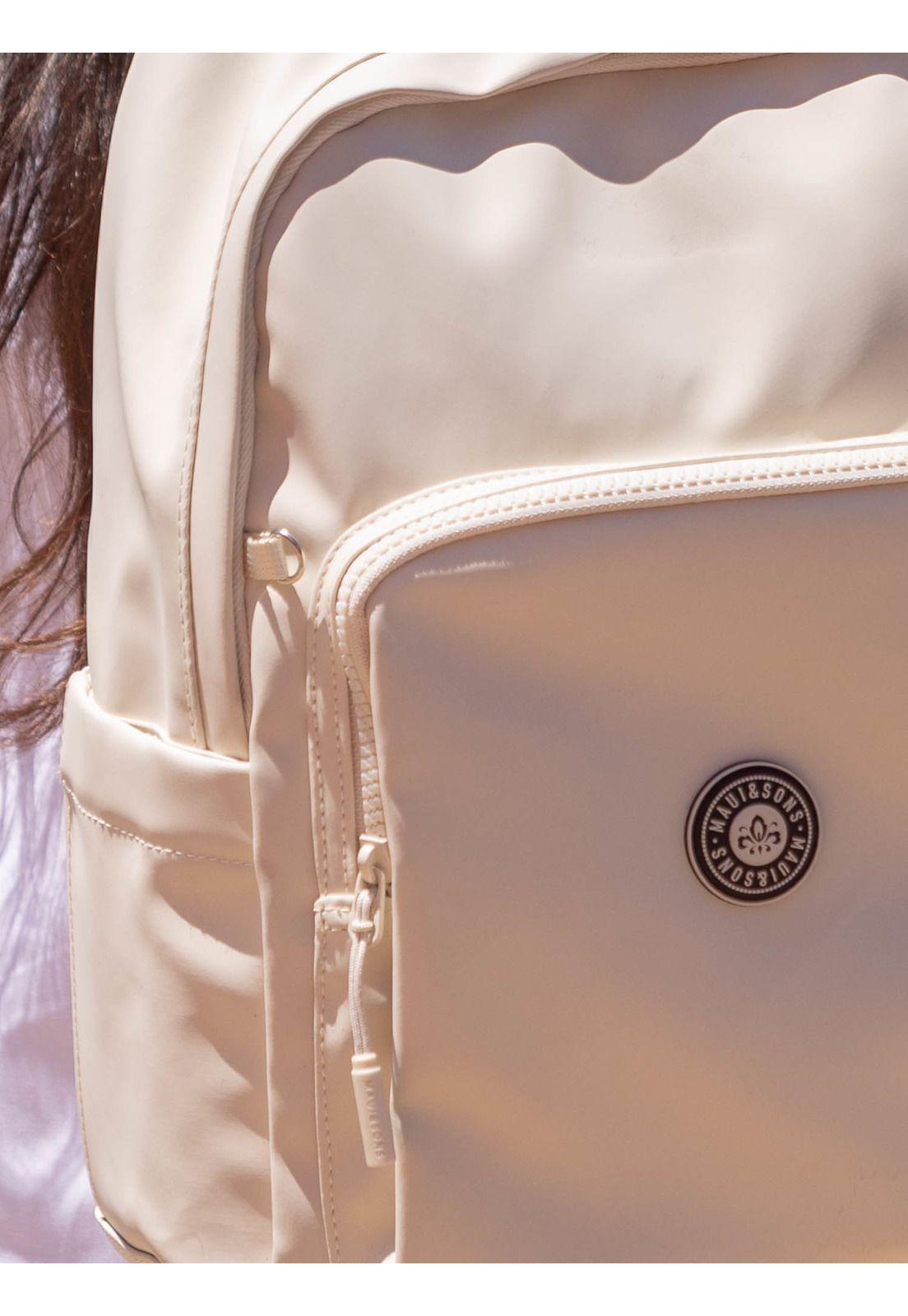 Mochila Escolar Onawave Beige Mujer Maui and sons-3