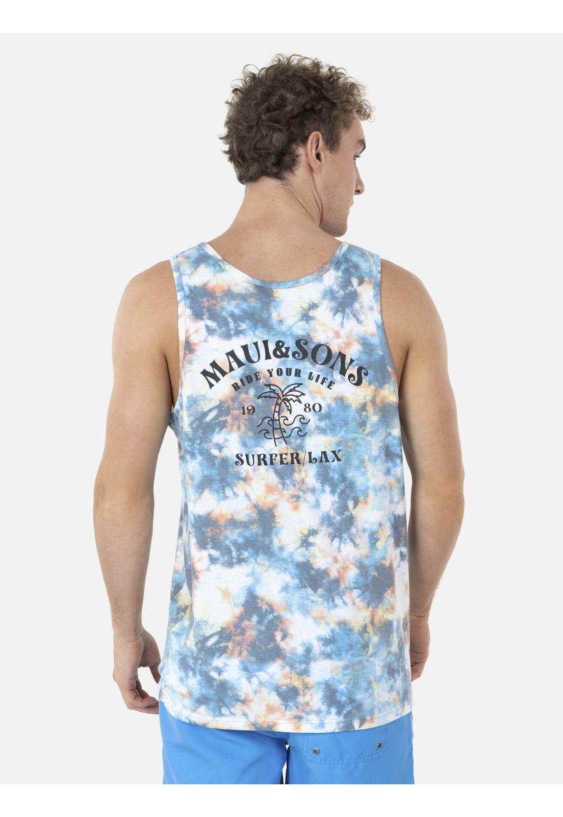 Polera SM PALMS BEACH SS TEE TIE DYE Hombre Multicolor Maui and Sons-1