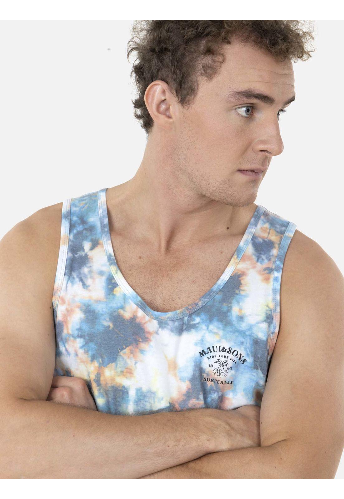 Polera SM PALMS BEACH SS TEE TIE DYE Hombre Multicolor Maui and Sons-2