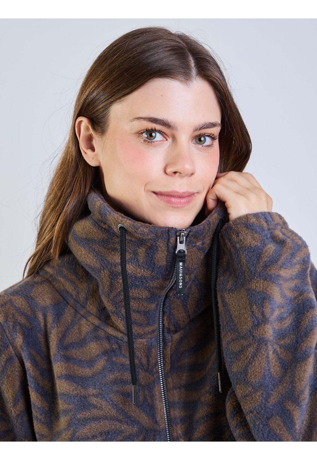 Poleron Polar Feather Gray Multicolor Mujer Maui And Sons-3