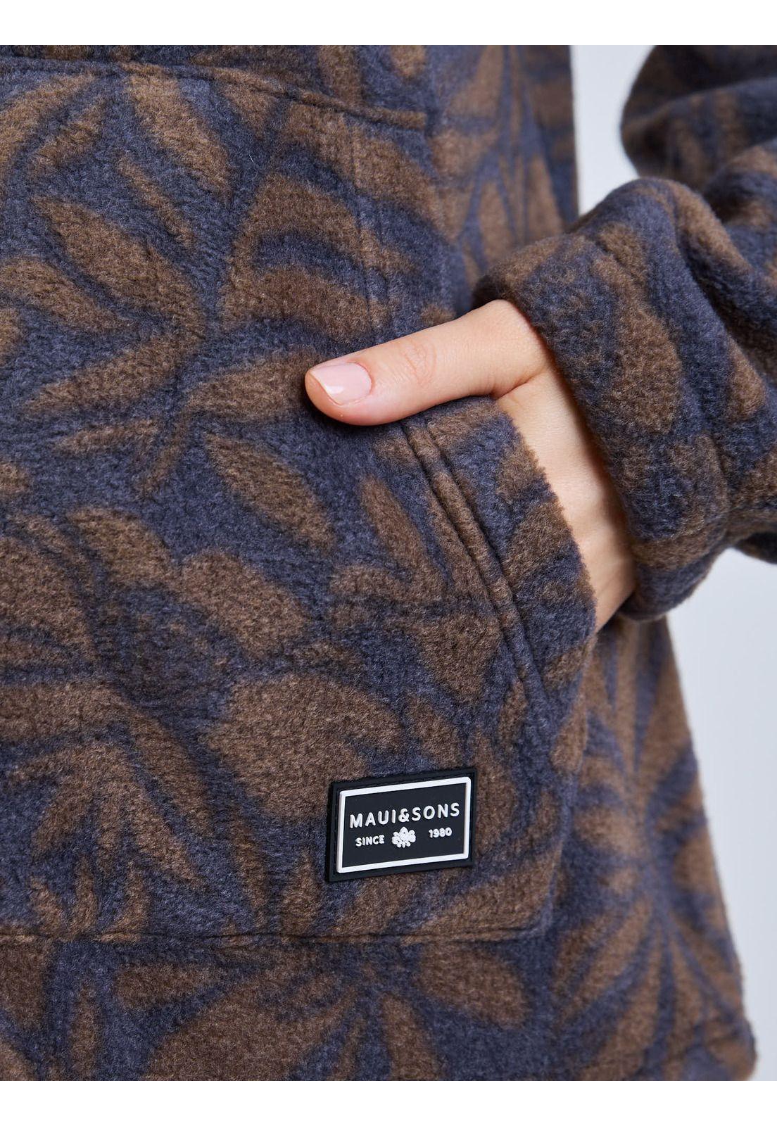 Poleron Polar Feather Gray Multicolor Mujer Maui And Sons-4