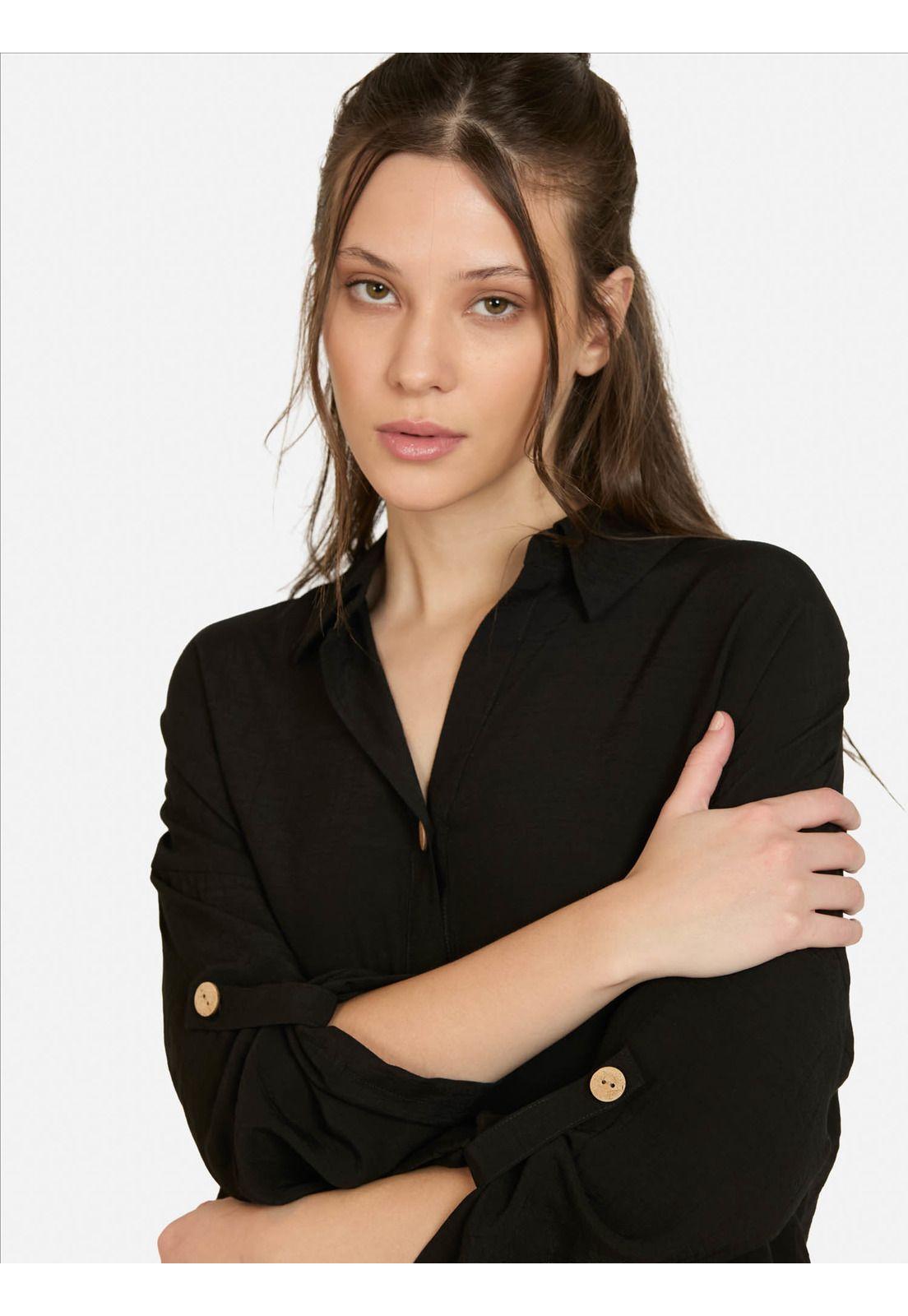 Blusa Pumix Negro Mujer Maui And Sons-2