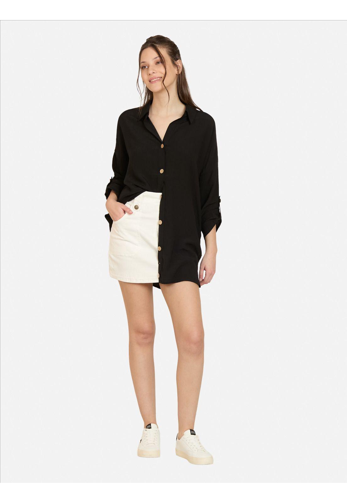 Blusa Pumix Negro Mujer Maui And Sons-3