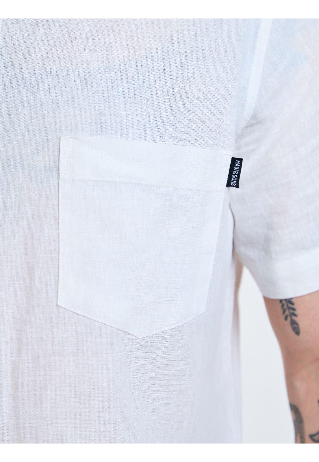 Camisa MC Koa Blanco Hombre Maui and Sons-4