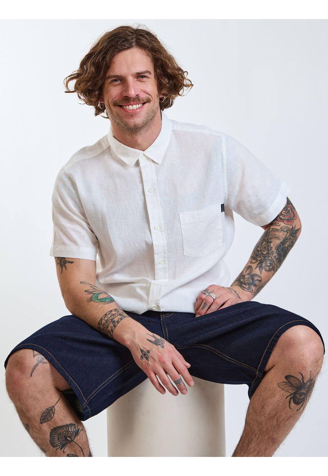 Camisa MC Koa Blanco Hombre Maui and Sons-6