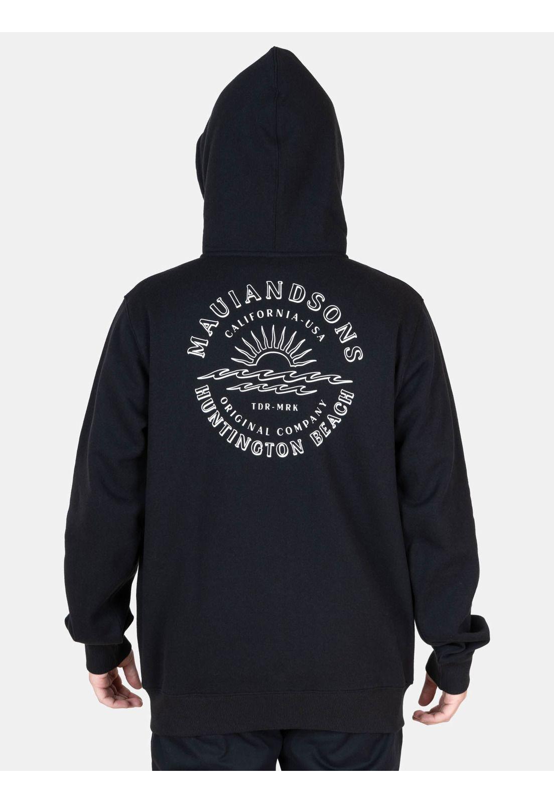 Poleron FZ Aqua Negro Hombre Maui And Sons-1