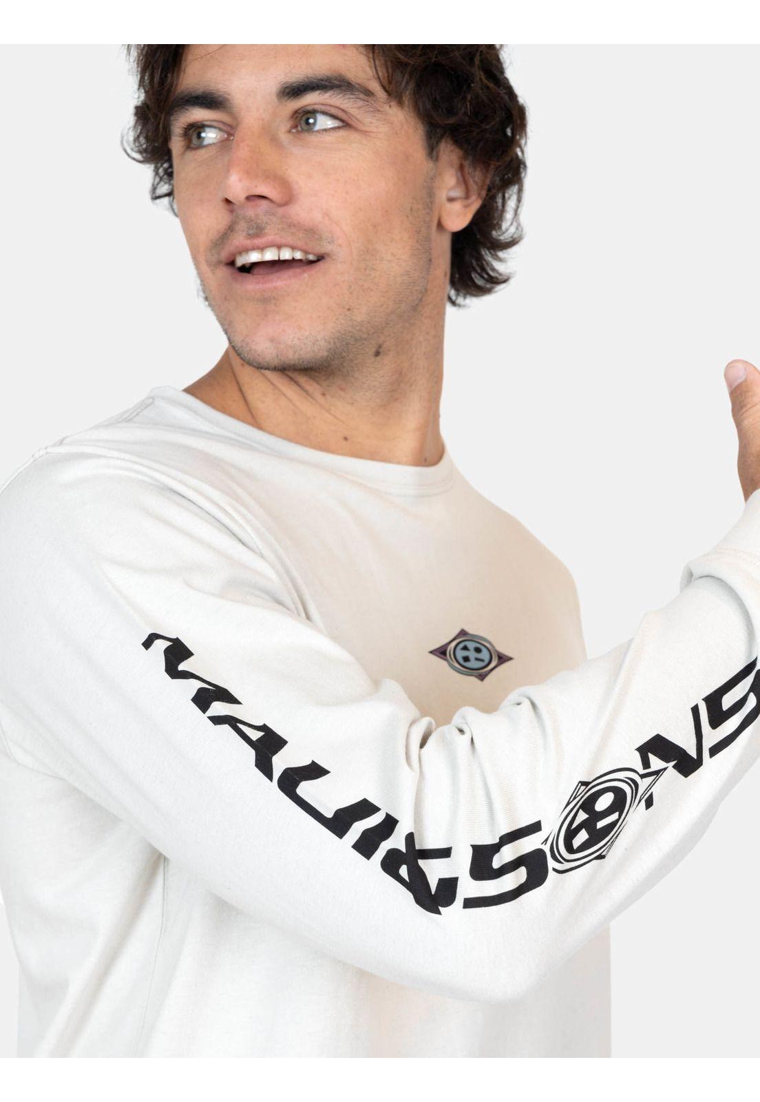 Polera ML Volcano Beige Hombre Maui And Sons-2