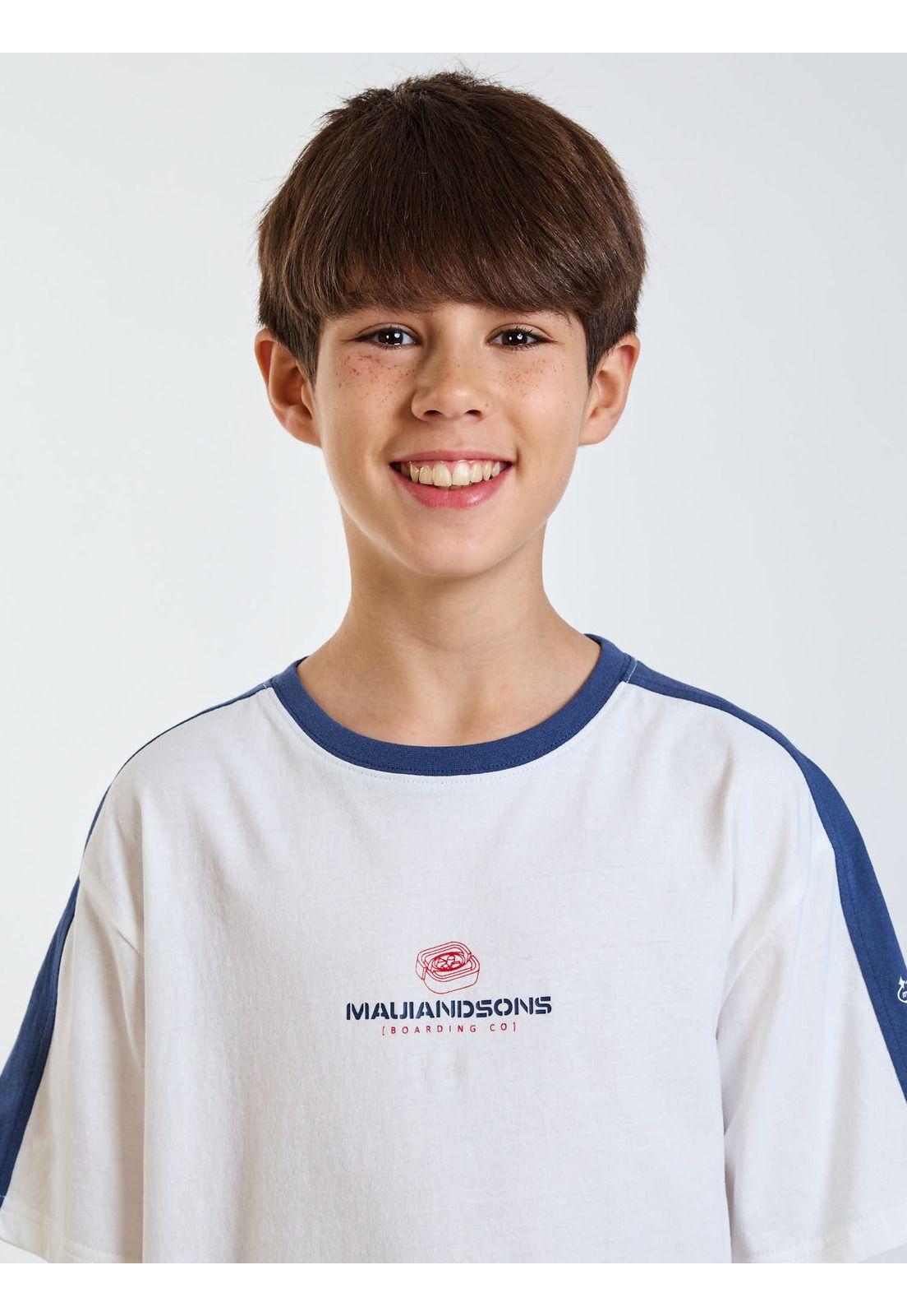 Polera MC Ride Blanco Infantil Maui and Sons-3