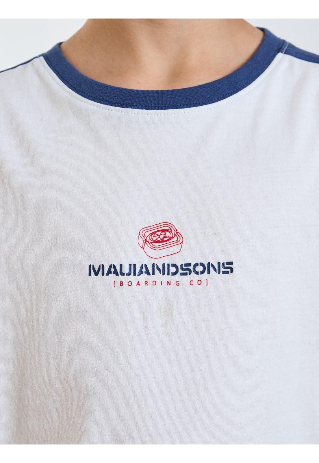 Polera MC Ride Blanco Infantil Maui and Sons-4