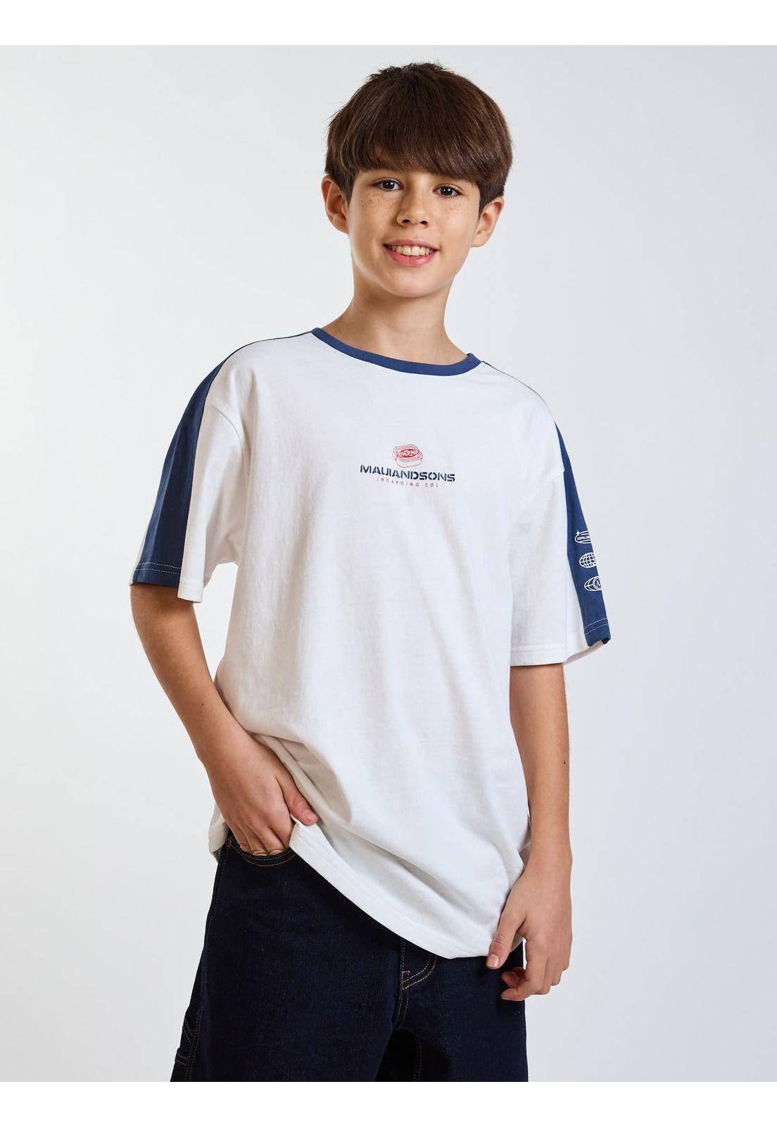 Polera MC Ride Blanco Infantil Maui and Sons-6