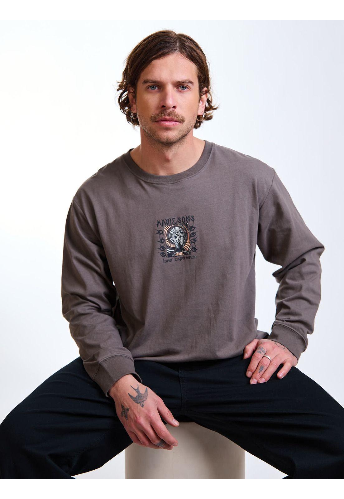 Polera ML Nomand Café Hombre Maui and Sons-6