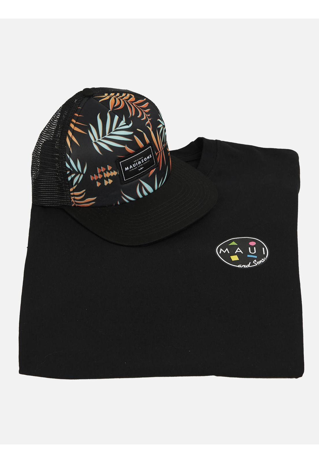 Pack Polera Jockey 5AV1560 Hombre Negro Maui and Sons-3