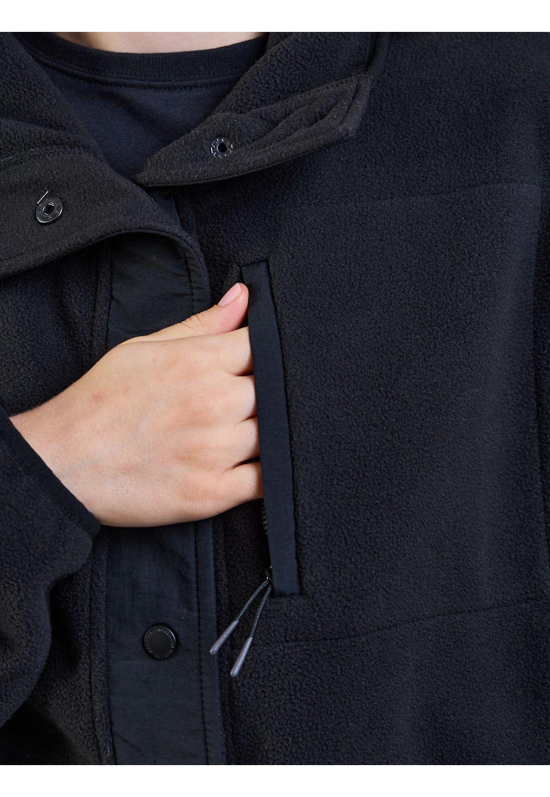 Poleron Polar Ecru Negro Mujer Maui And Sons-7