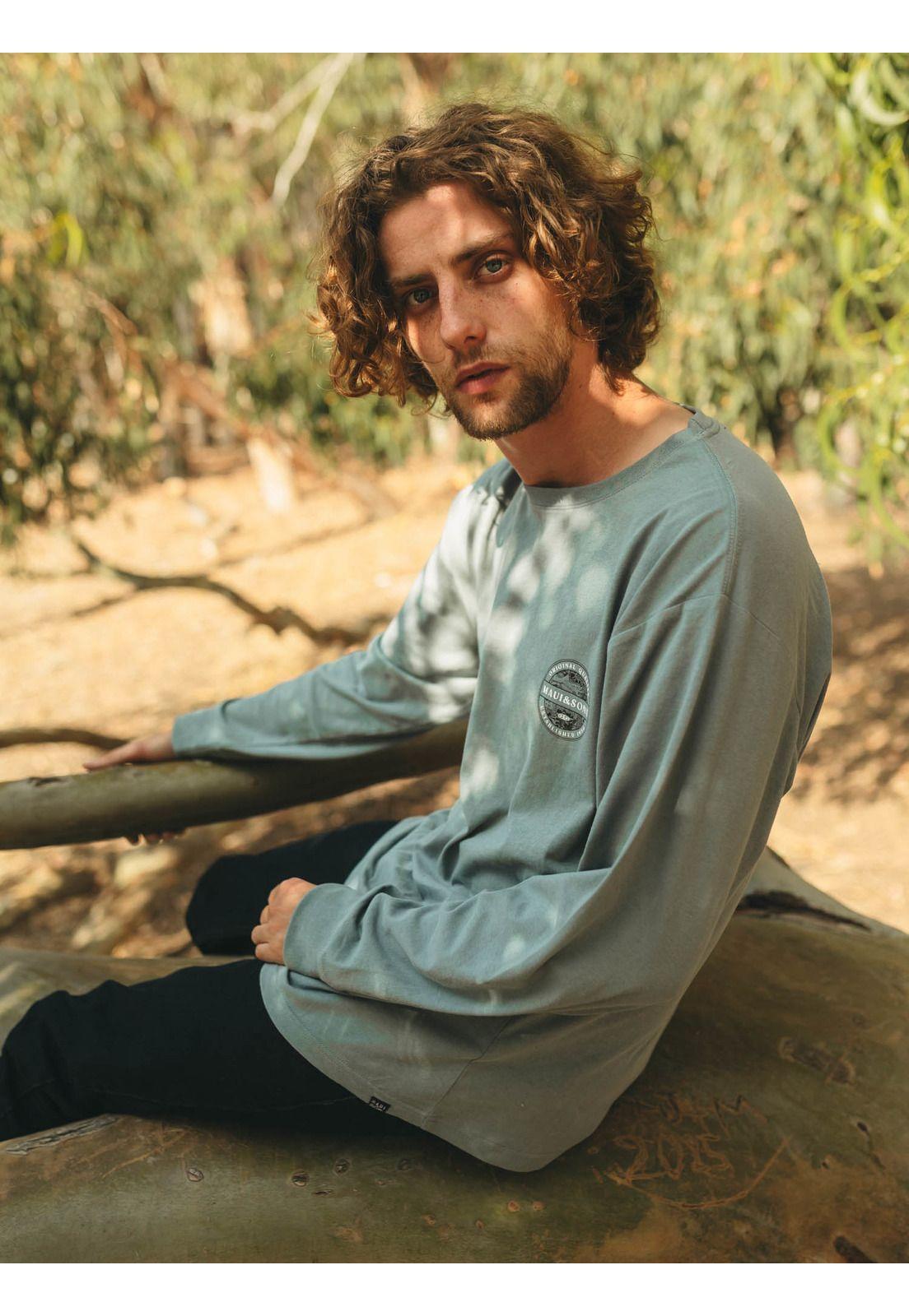 Polera ML Original Quality Gris Hombre Maui And Sons-2