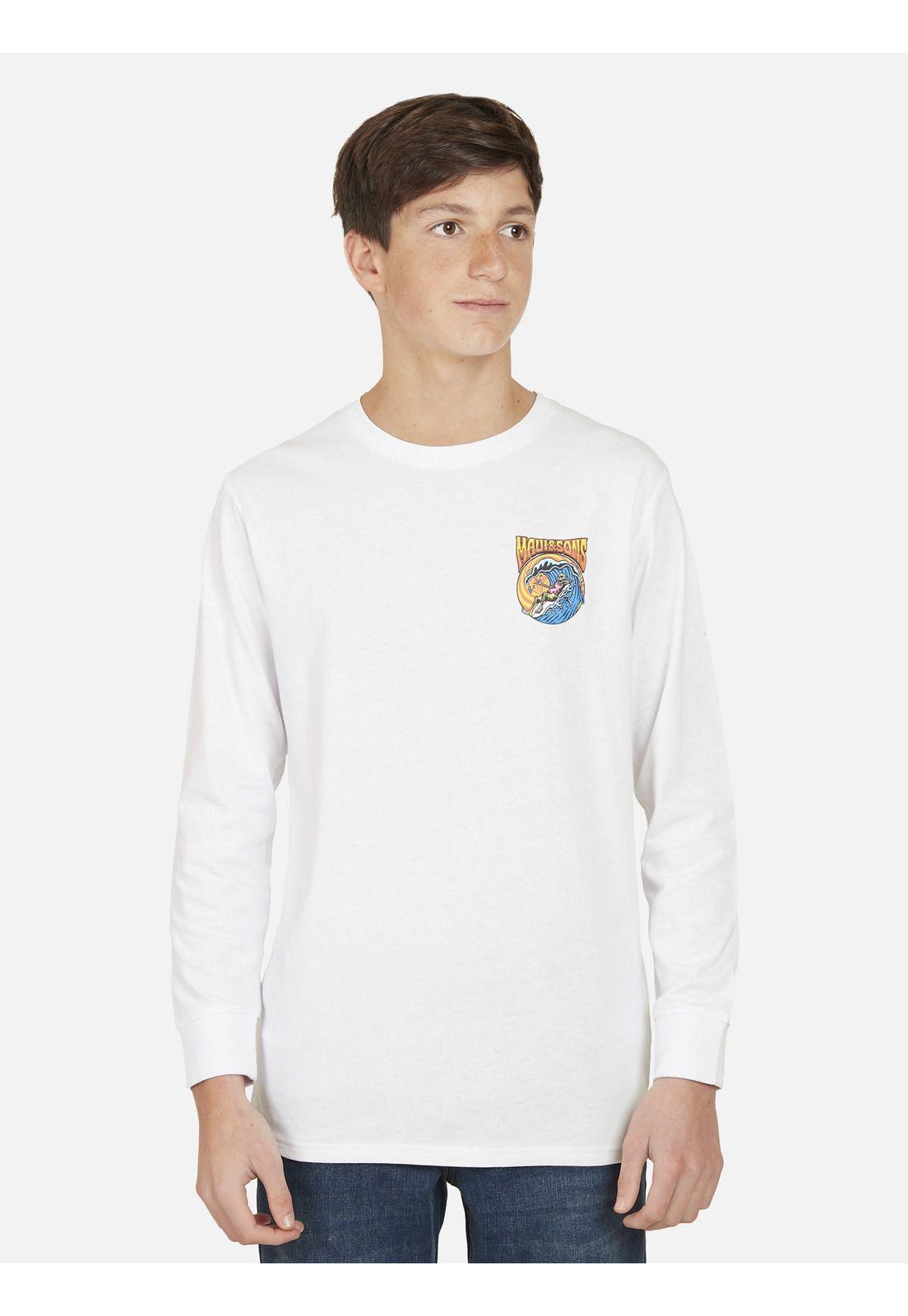 Polera CALACA CHILL SS TEE Juvenil Blanco Maui and Sons-0