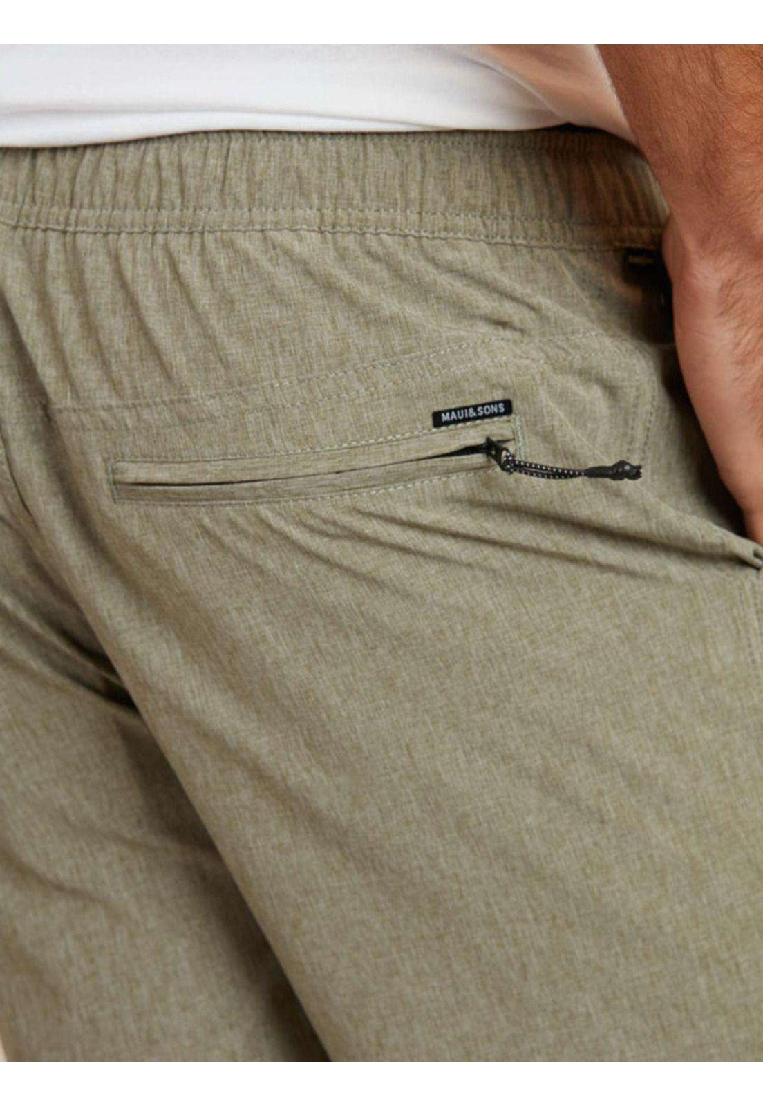Bermuda Melange Jogger Hombre Verde Maui And Sons-2