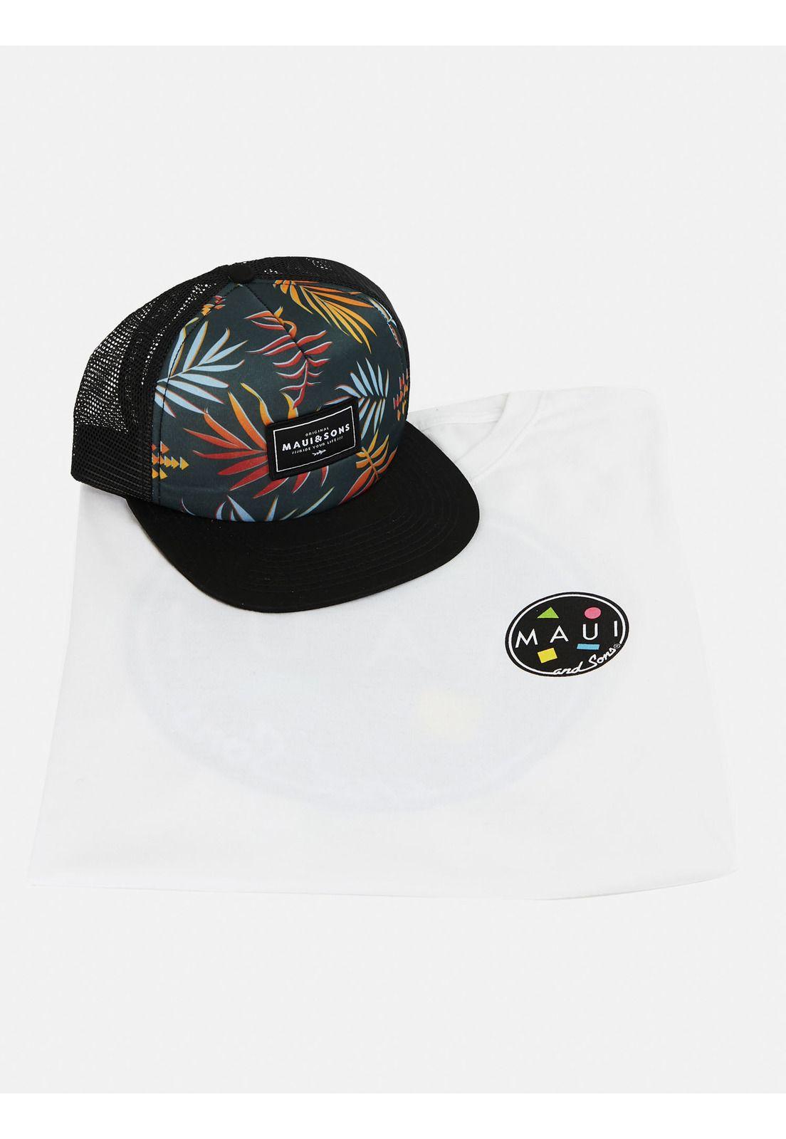 Pack Polera Jockey 5AV1560 Hombre Blanco Maui and Sons-3