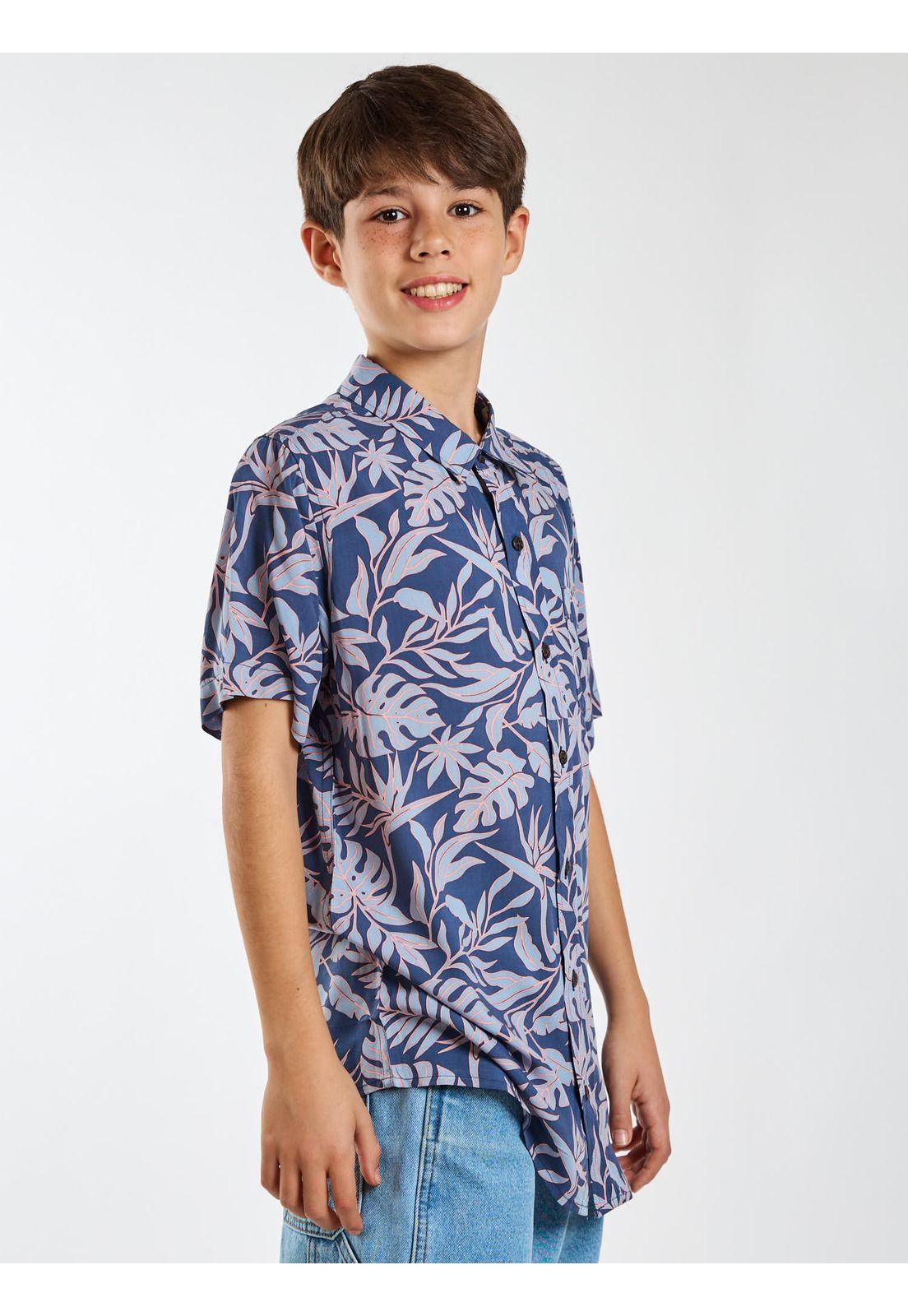 Camisa MC Breezo Multicolor Infantil Maui and Sons-2