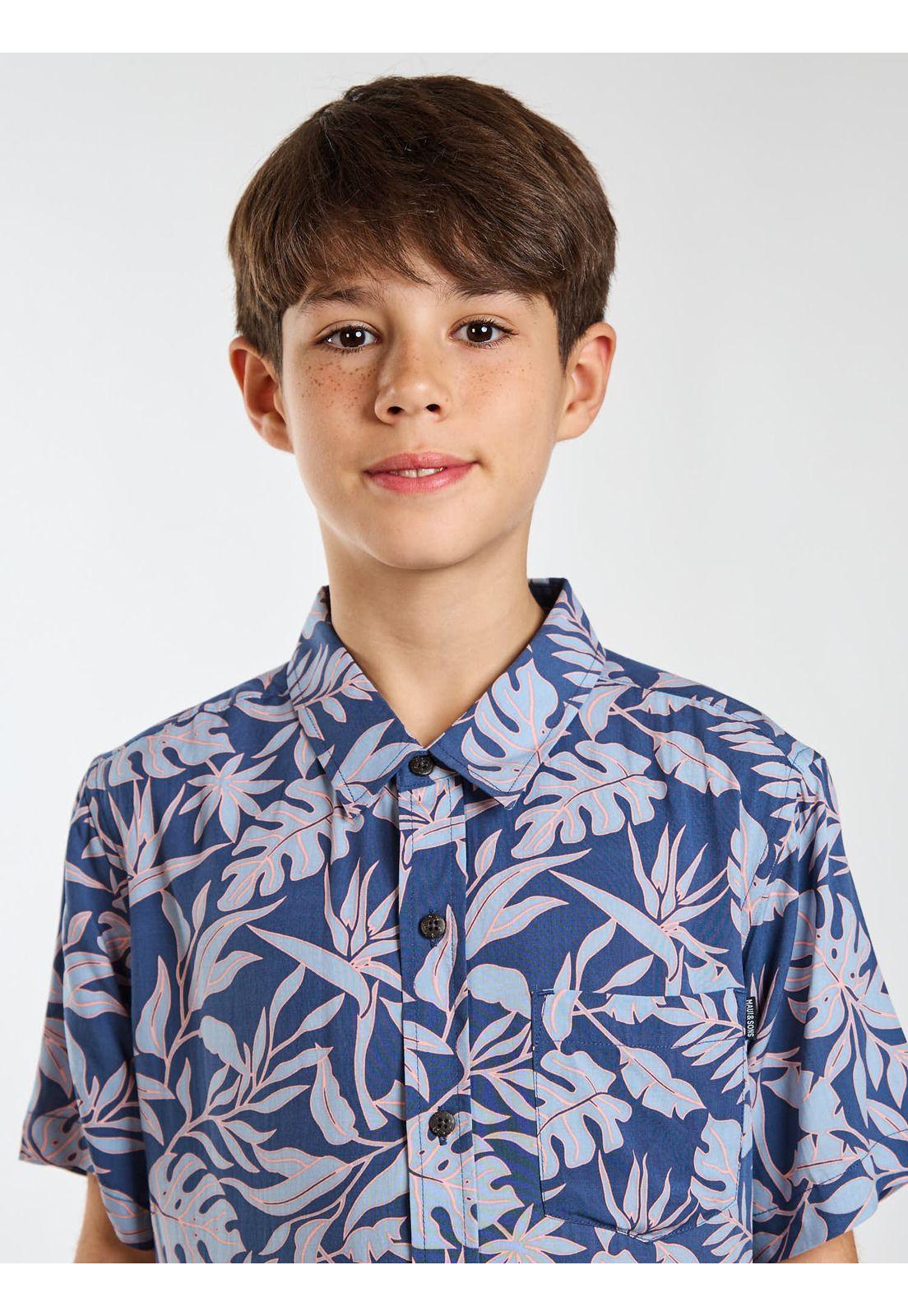 Camisa MC Breezo Multicolor Infantil Maui and Sons-3