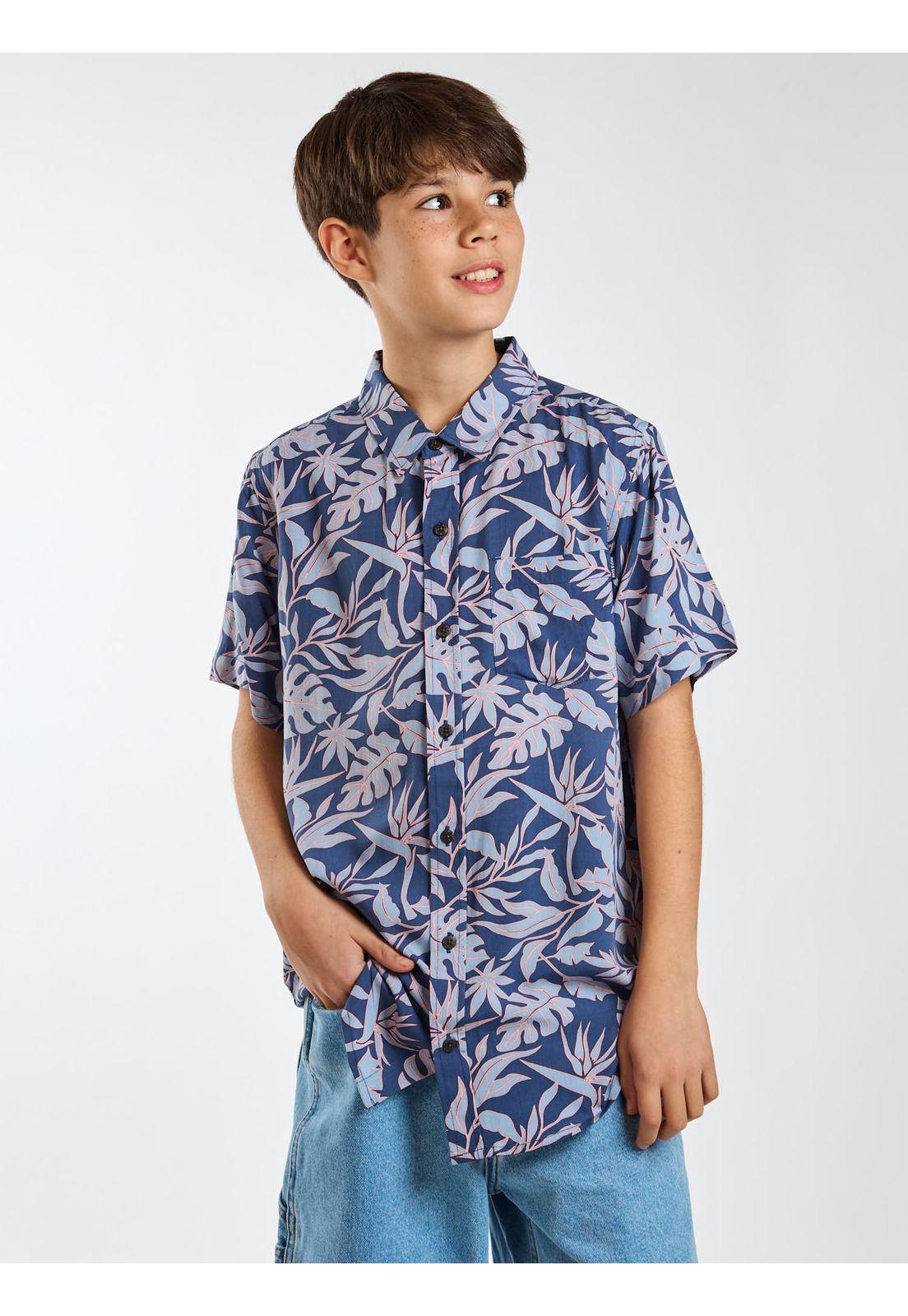 Camisa MC Breezo Multicolor Infantil Maui and Sons-5