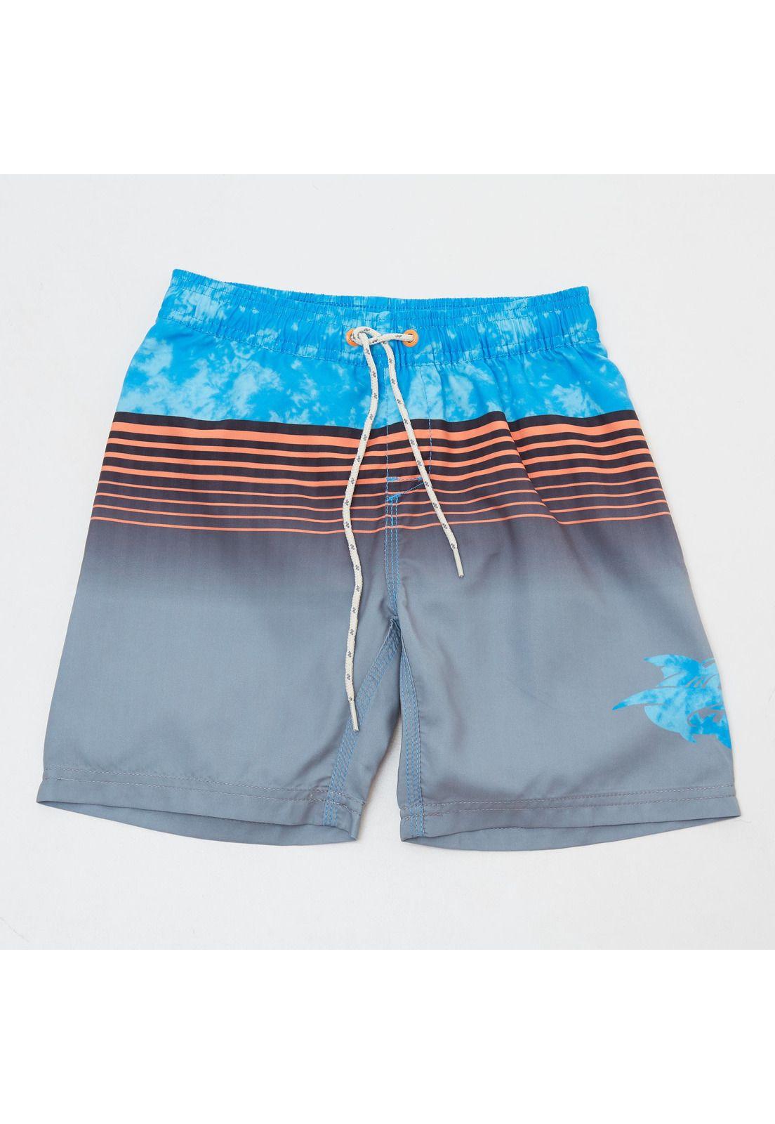 Traje de baño Hombre Gris-0