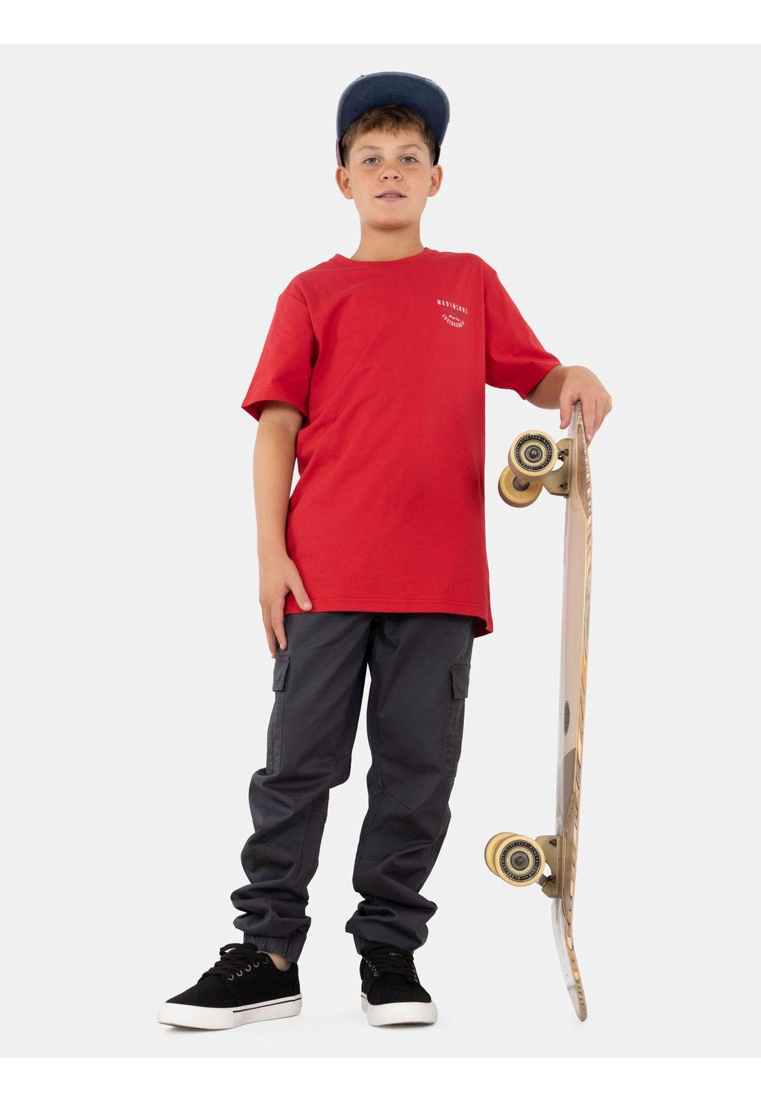Polera MC OlaTribe Rojo Infantil Maui And Sons-3