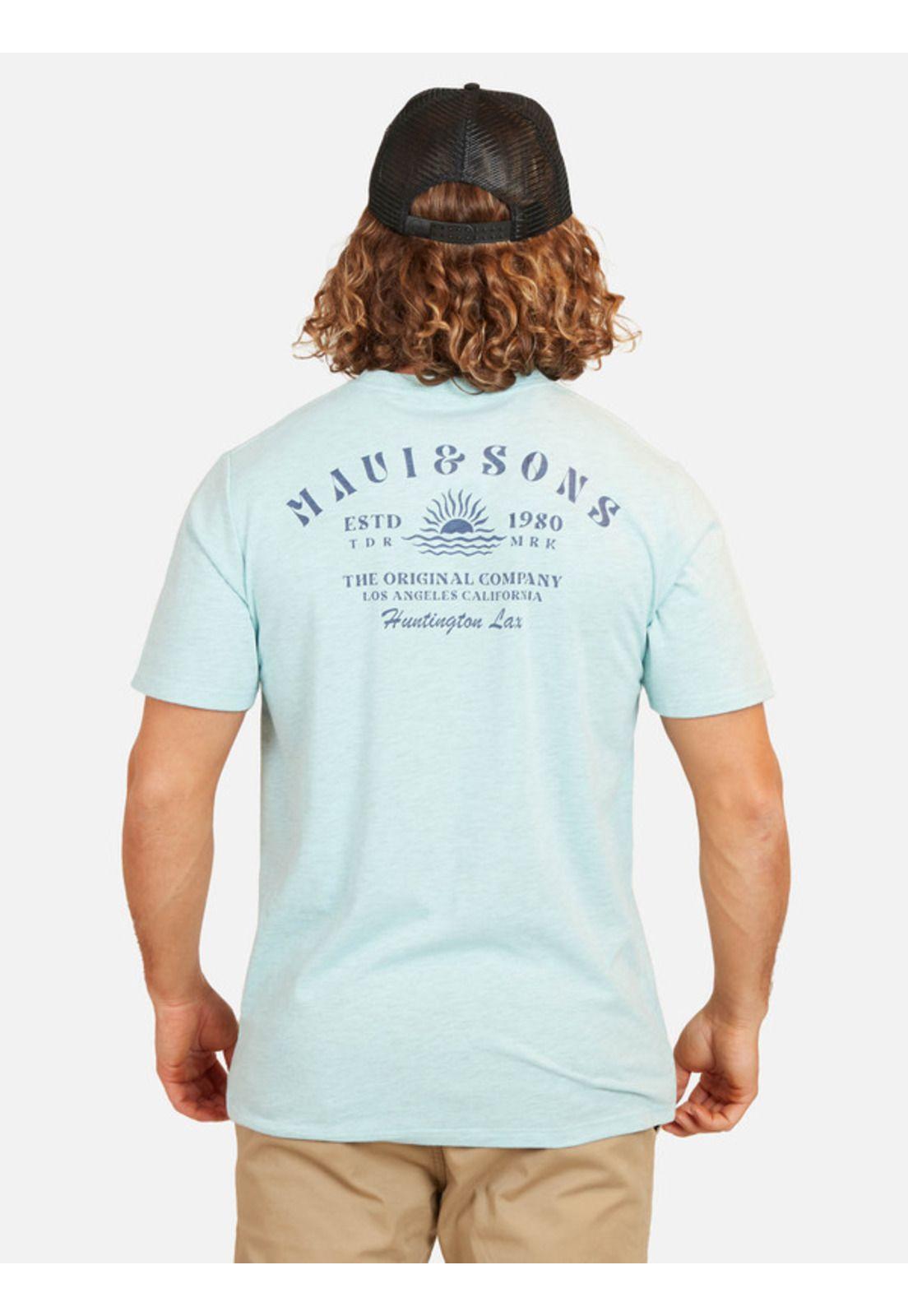 Polera To The Sun Hombre Celeste Maui And Sons-1