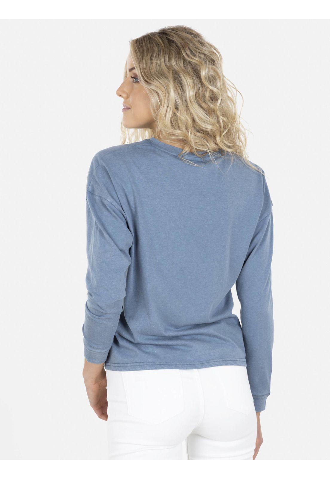 Polera HANDS AT THE SUN Mujer Azul Maui and Sons-1