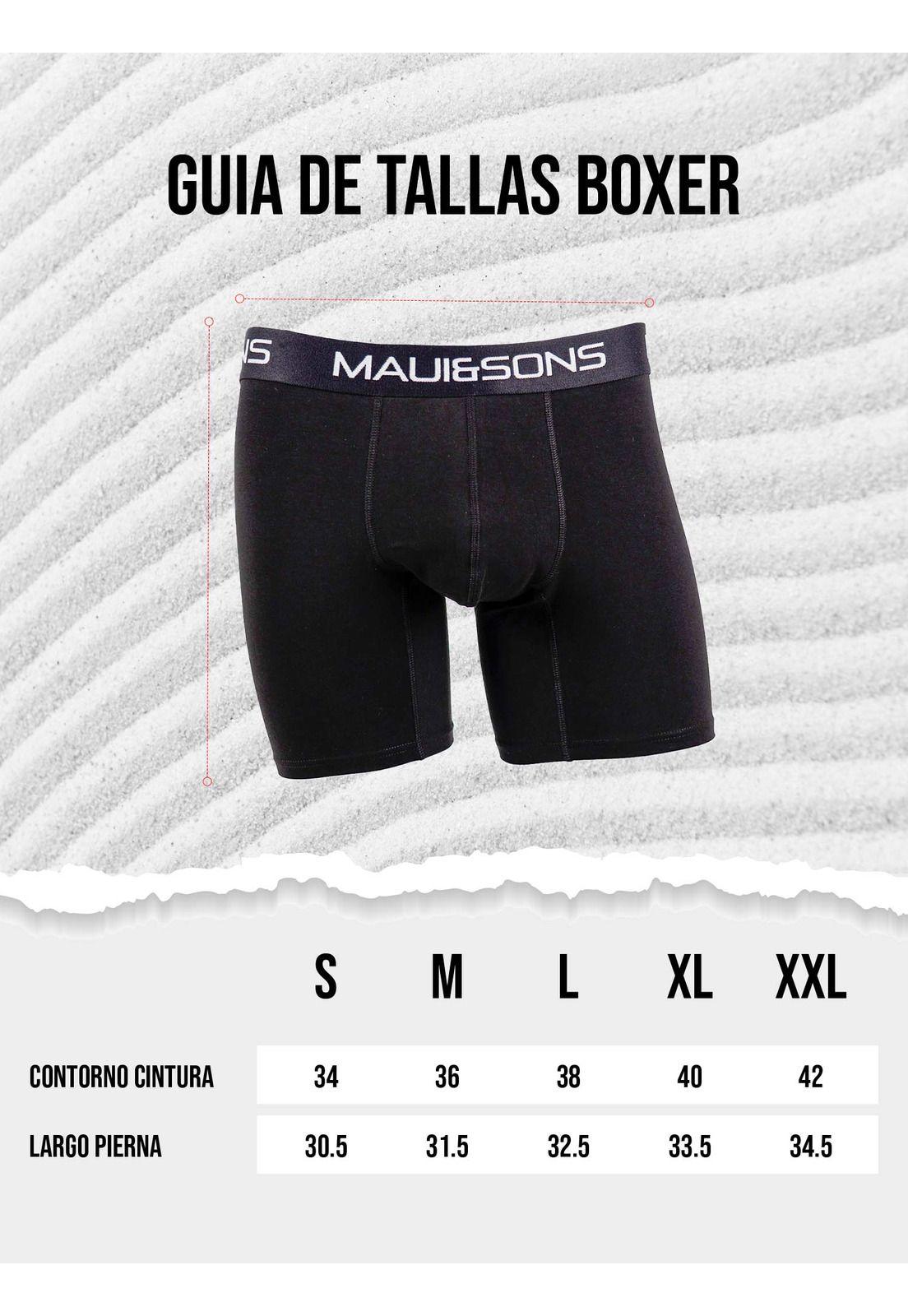 Boxer Tidalya Azul Hombre Maui And Sons-3