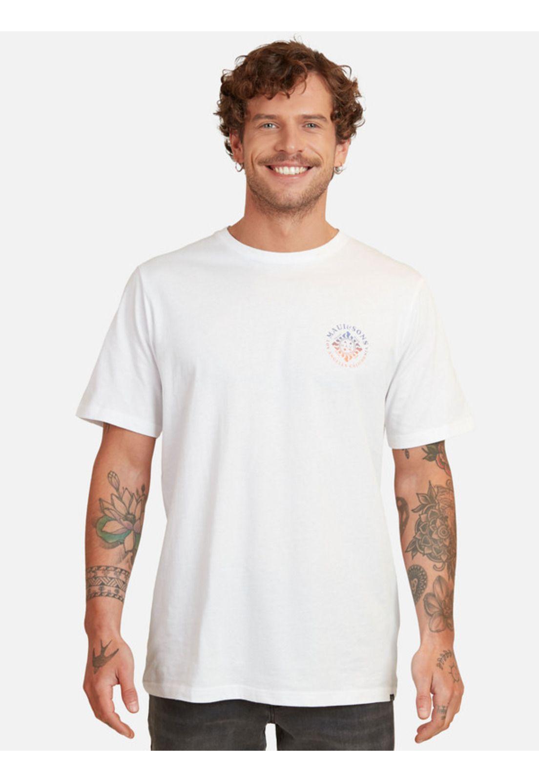 Polera Los Angeles California Tees Organic Hombre Blanco Maui And Sons-0