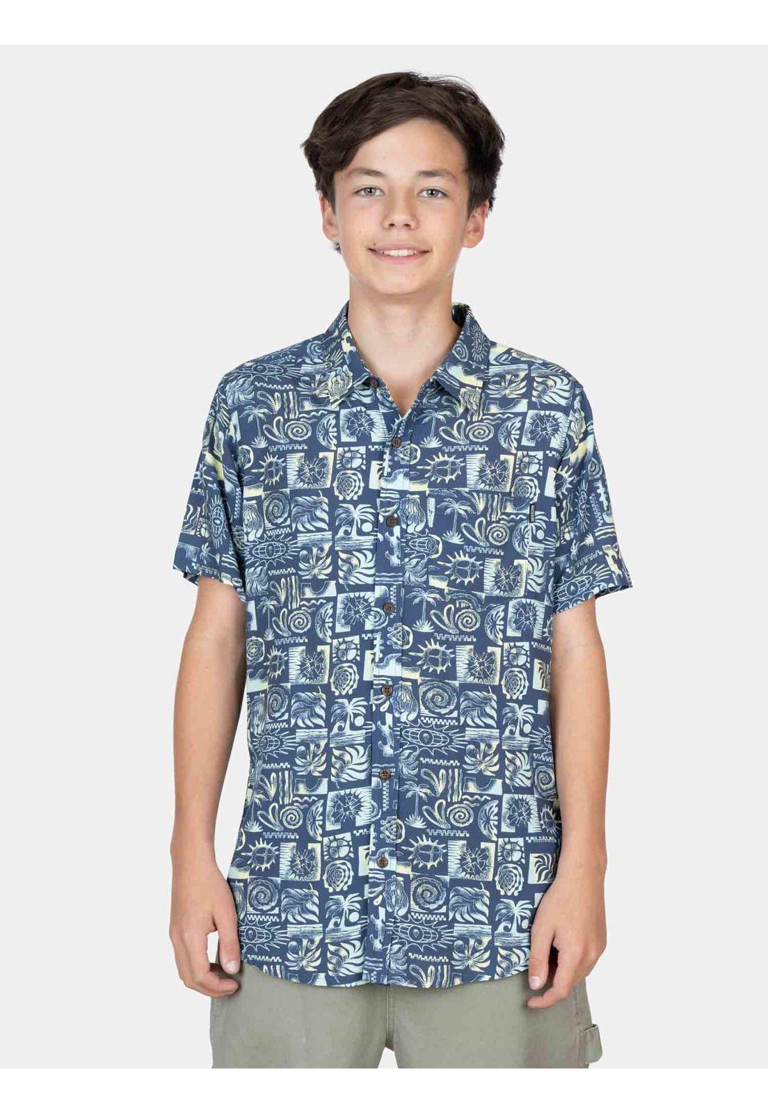 Camisa MC Reevina Multicolor Infantil Maui And Sons-0