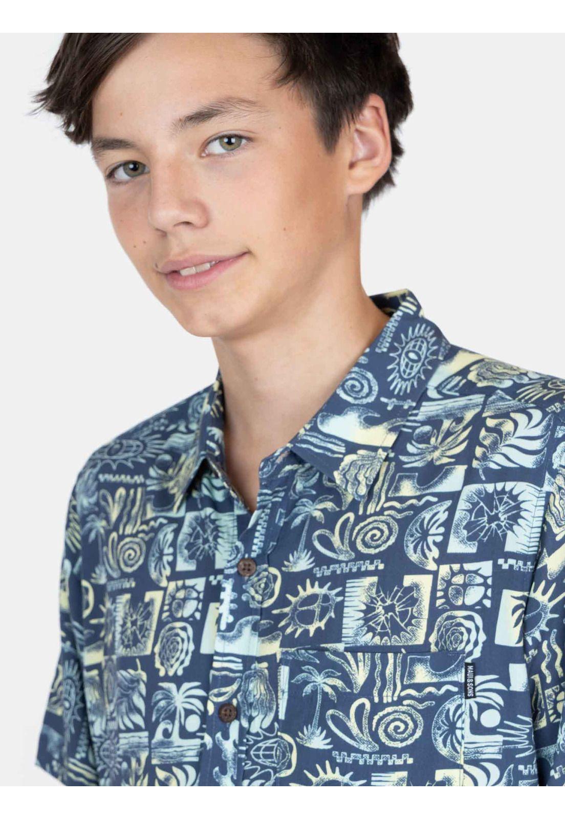 Camisa MC Reevina Multicolor Infantil Maui And Sons-2