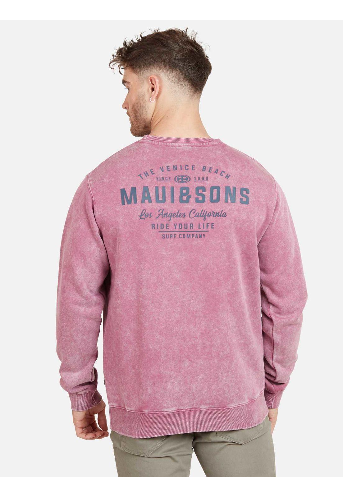 Poleron THE VENICE BEACH Hombre Rojo Maui and Sons-1