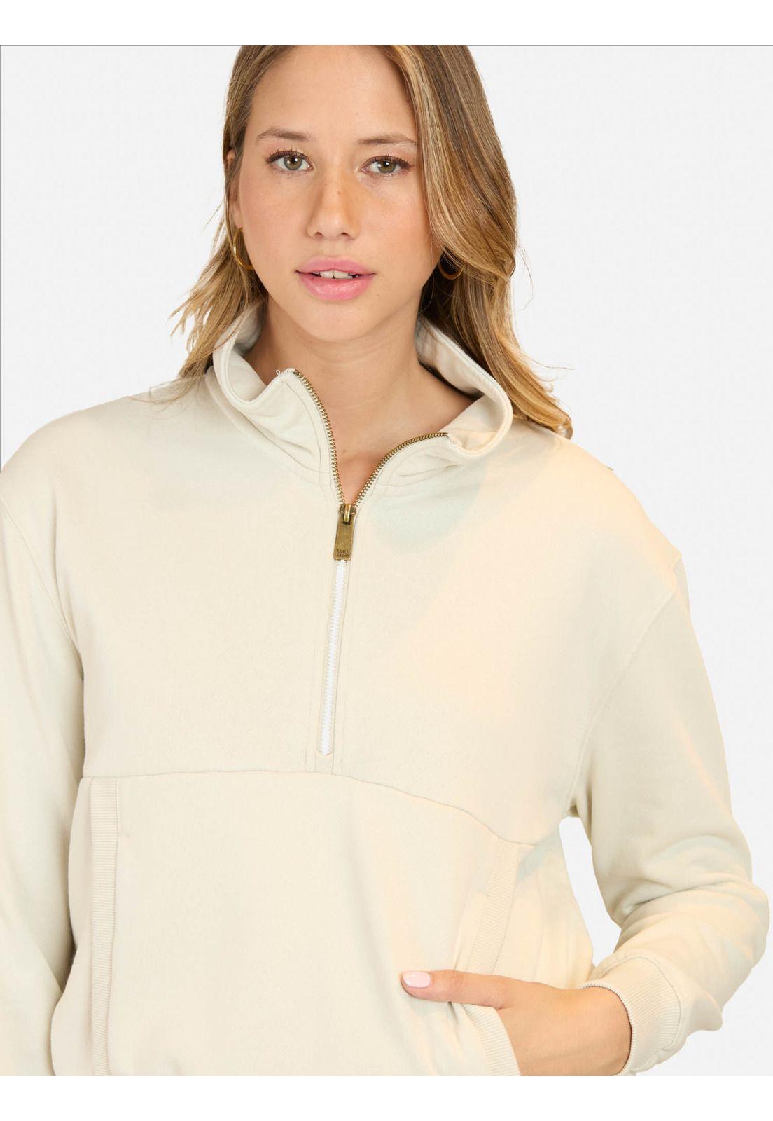 Poleron CR Siren Beige Mujer Maui And Sons-2