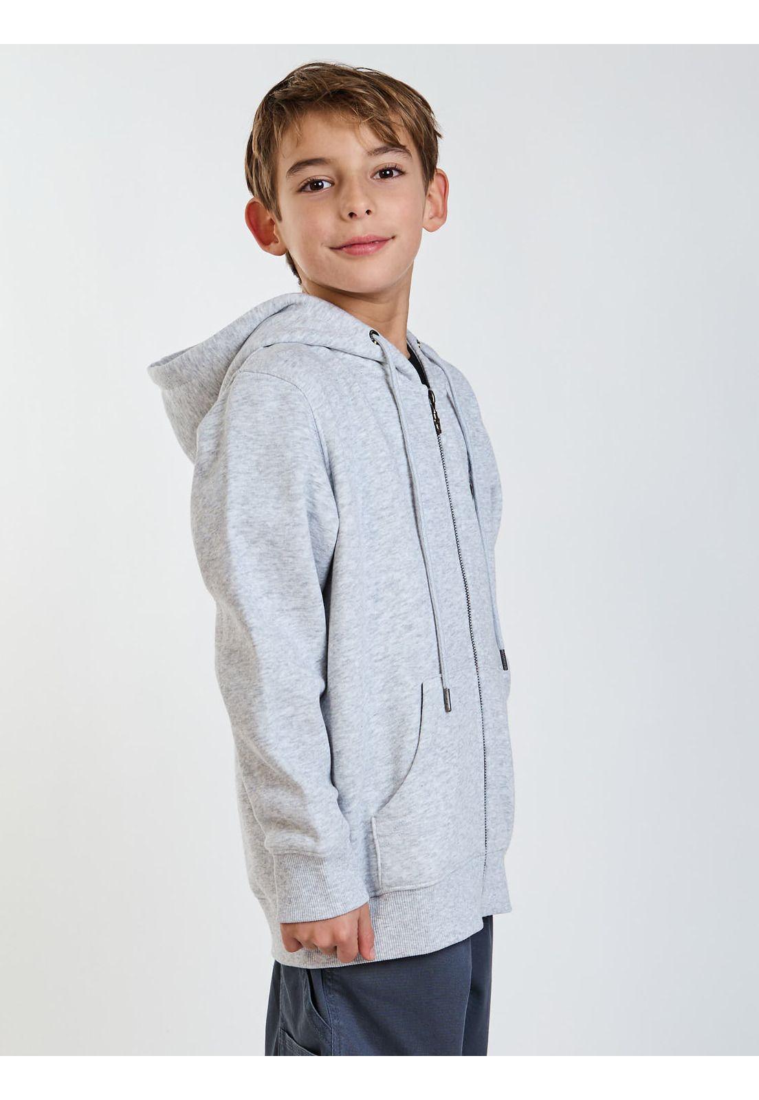 Poleron FZ Breeze Gris Infantil Maui and Sons-2
