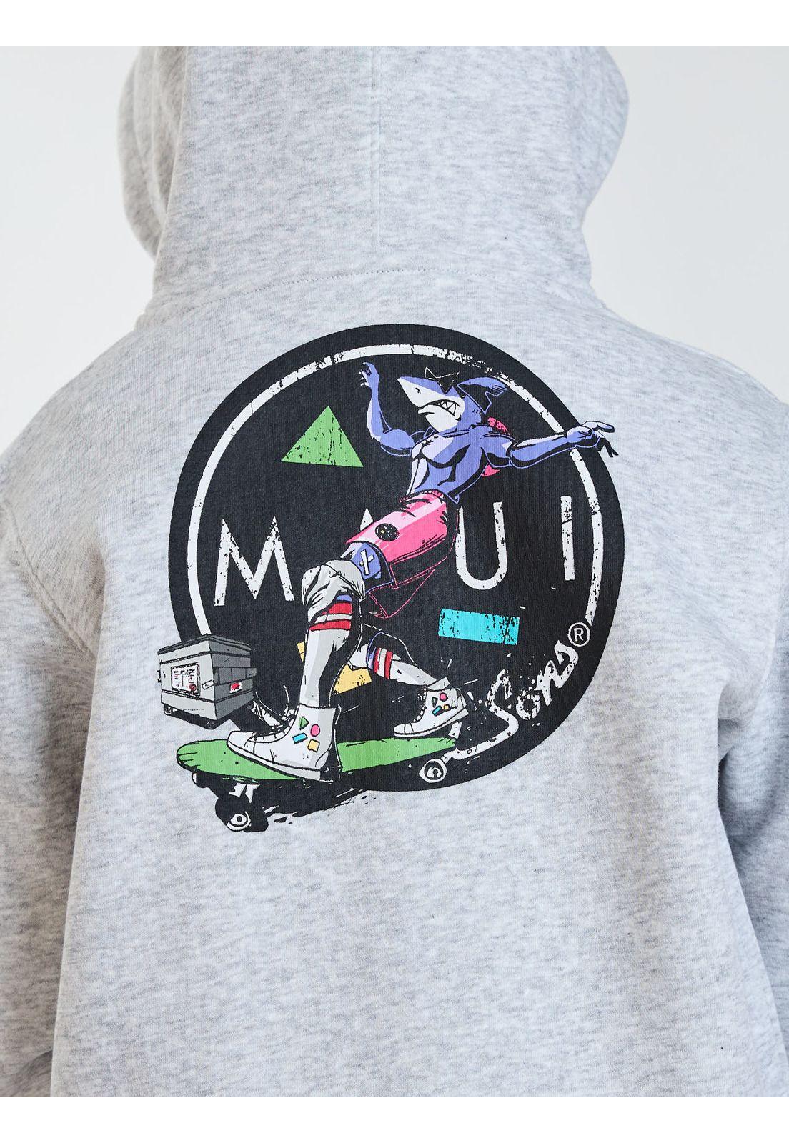 Poleron FZ Breeze Gris Infantil Maui and Sons-3