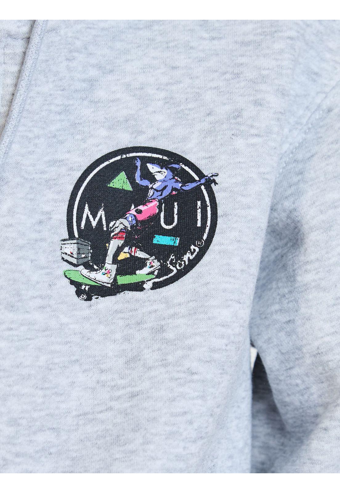 Poleron FZ Breeze Gris Infantil Maui and Sons-5