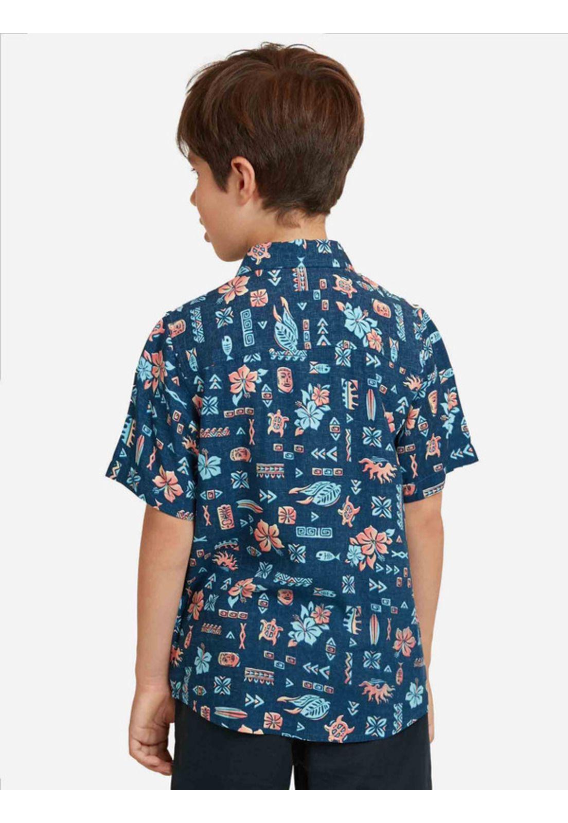 Camisa MC Hawaiian Icon Shirt Niño Multicolor Maui and Sons-1