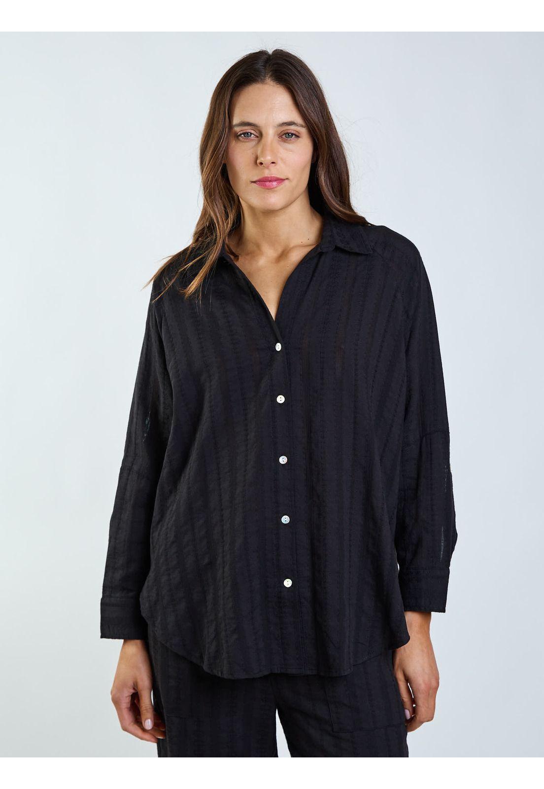 Blusa ML Gili Negro Mujer Maui and Sons-0