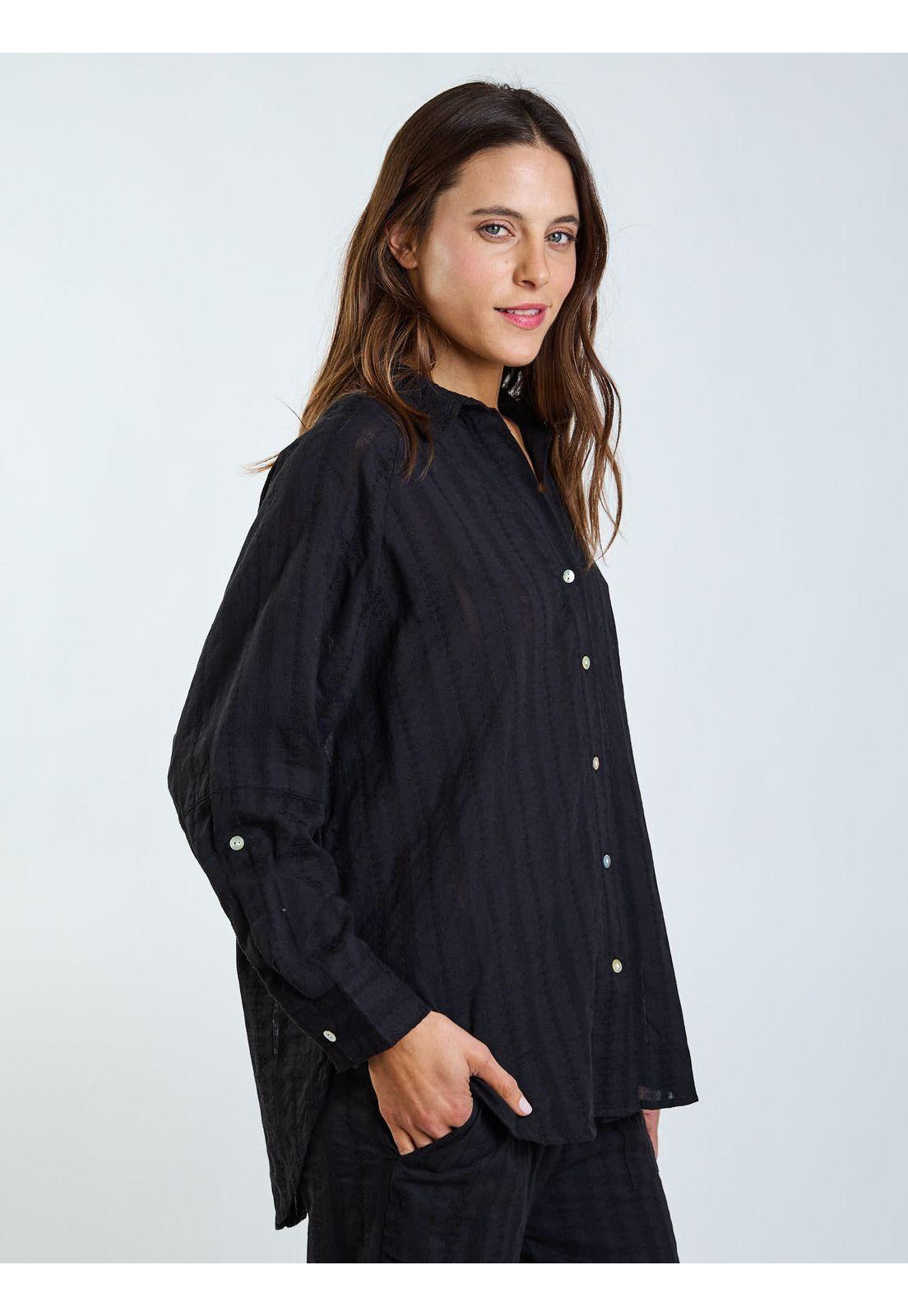 Blusa ML Gili Negro Mujer Maui and Sons-2
