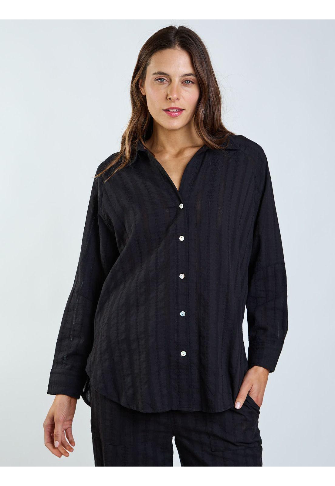 Blusa ML Gili Negro Mujer Maui and Sons-6