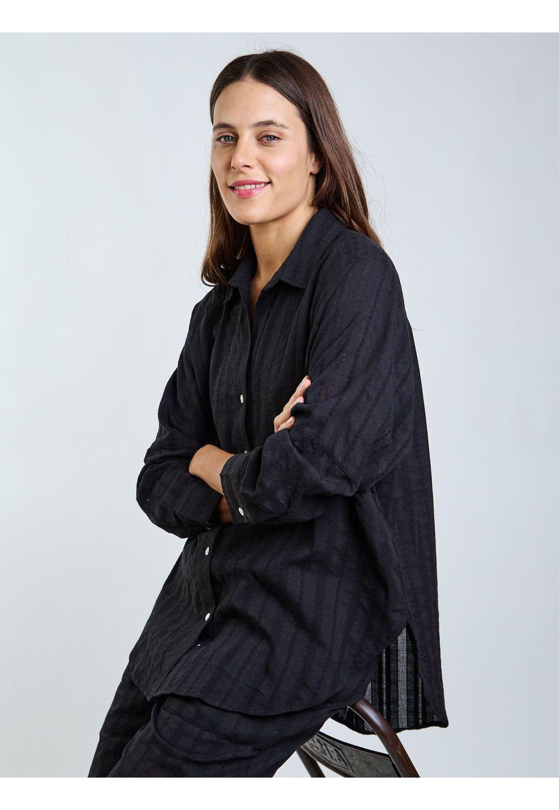 Blusa ML Gili Negro Mujer Maui and Sons-7