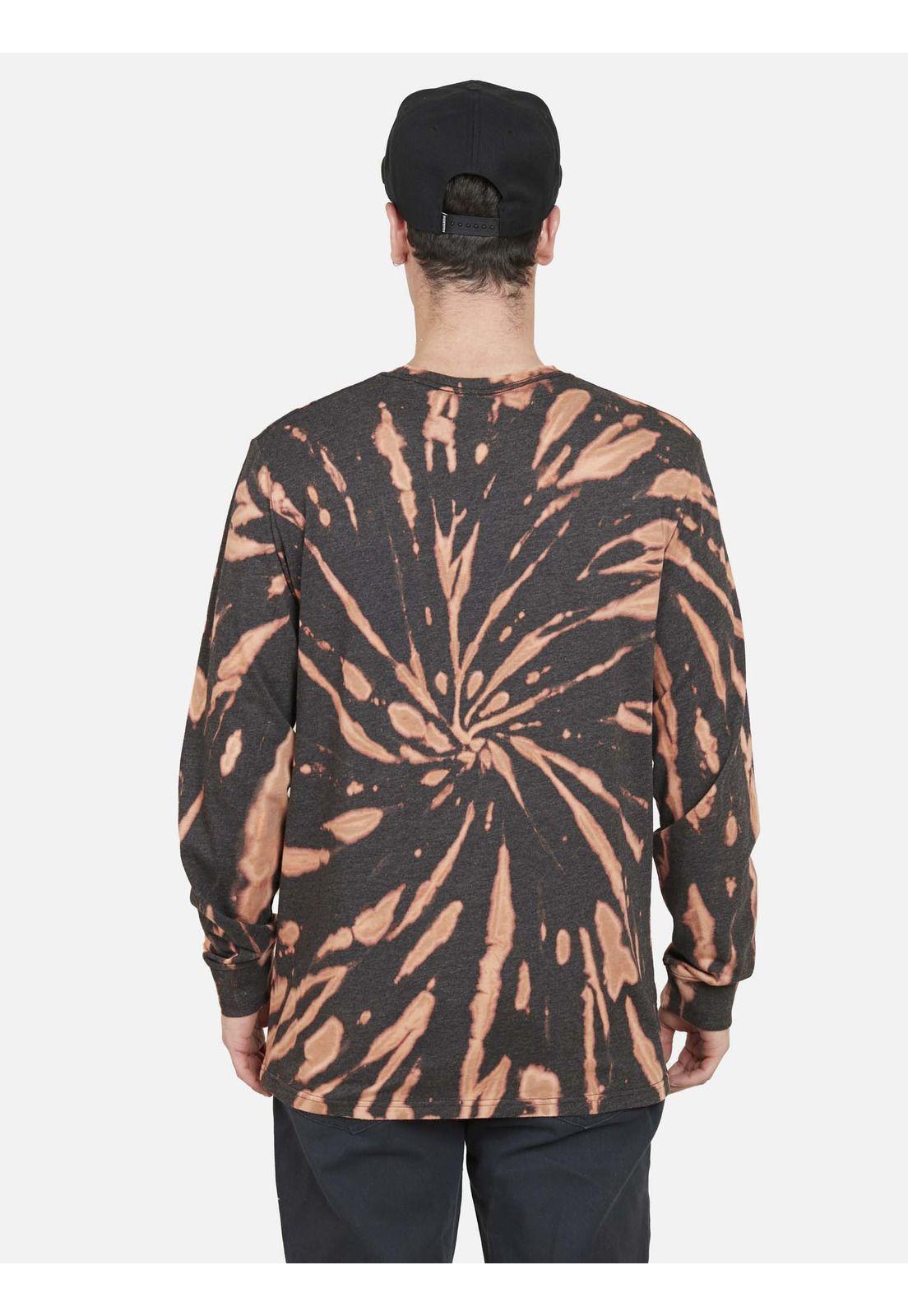 Polera BLEACH TIE DYE LS Hombre Multicolor Maui and Sons-1