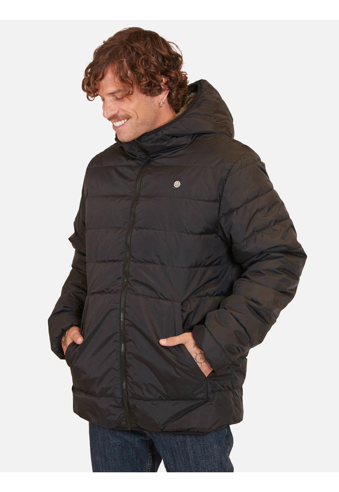 Parka Puffa Hilo Negro Hombre Maui And Sons-0