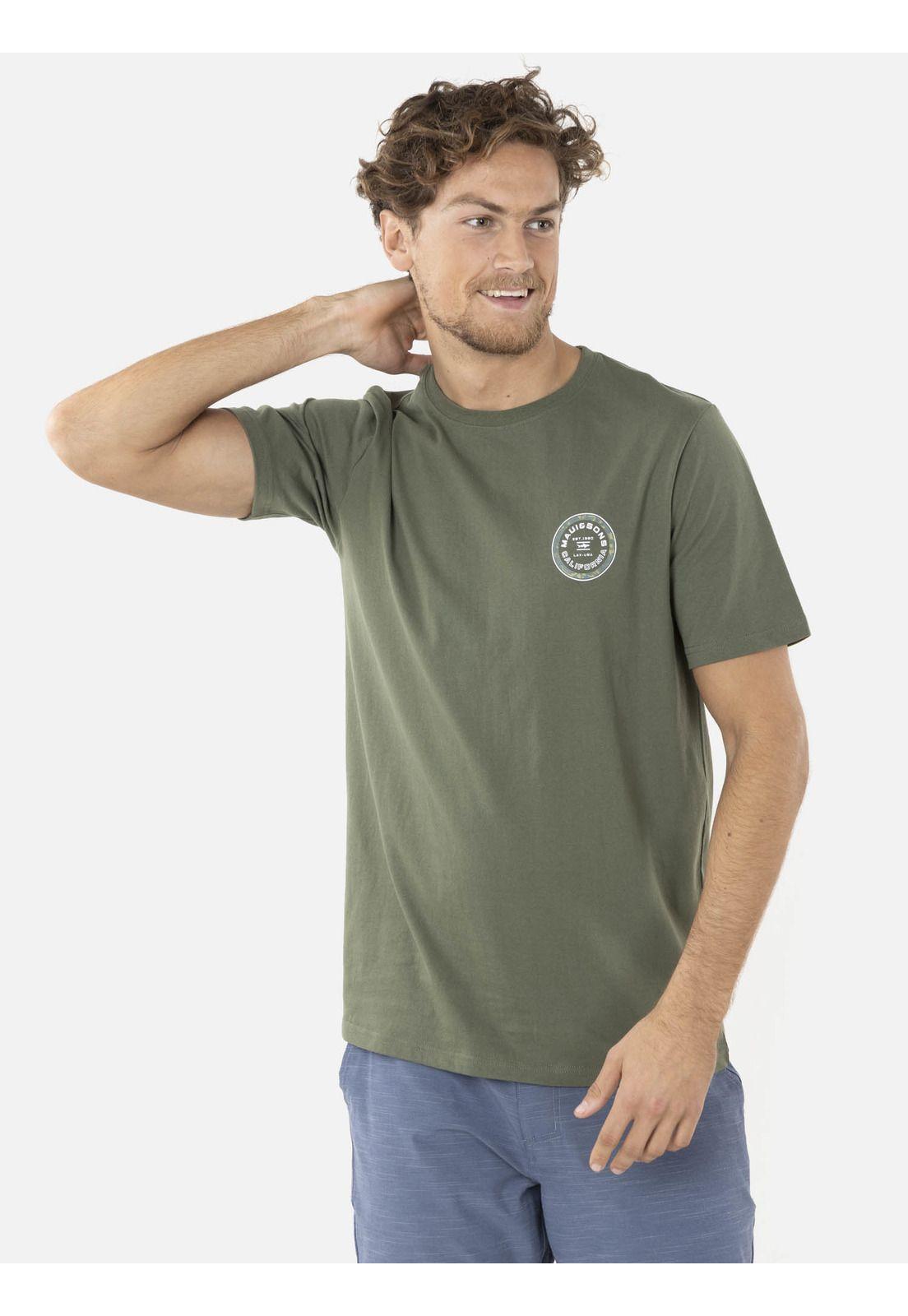 Polera L.A.X. CAMO Hombre Verde Maui and Sons-0