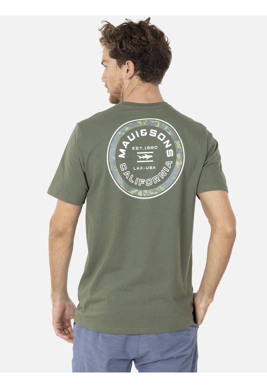 Polera L.A.X. CAMO Hombre Verde Maui and Sons-1