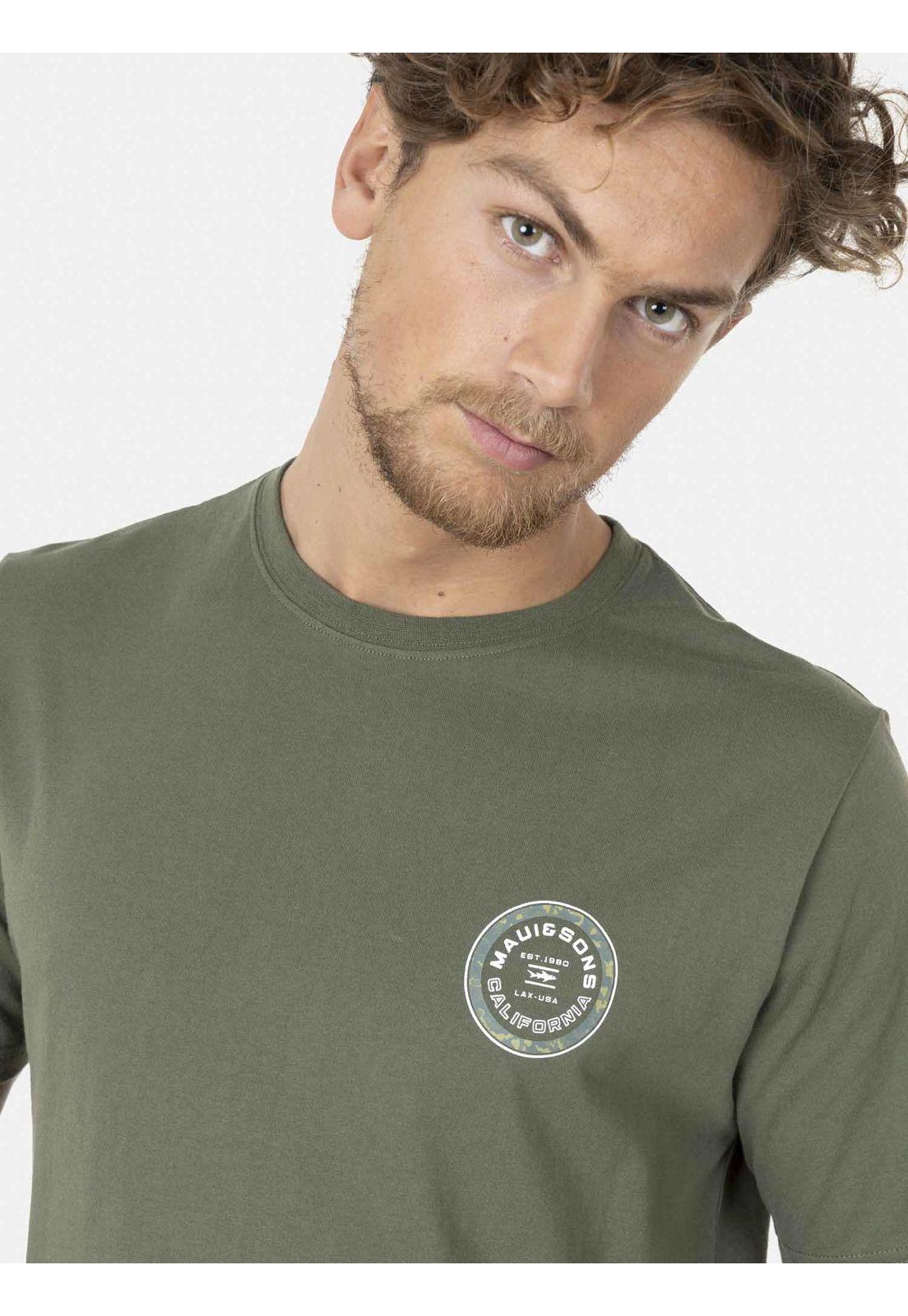 Polera L.A.X. CAMO Hombre Verde Maui and Sons-2
